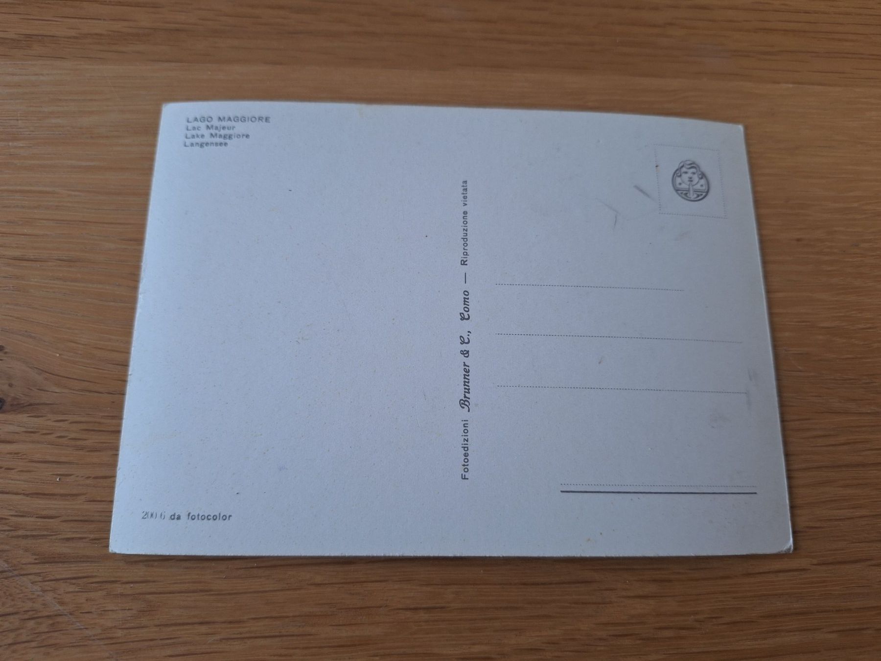 Cartoline postali: Postkarte Lago Maggiore Landschaft Brunner & C. Como – Usato da Wanzwil venduto da chlinih93 1