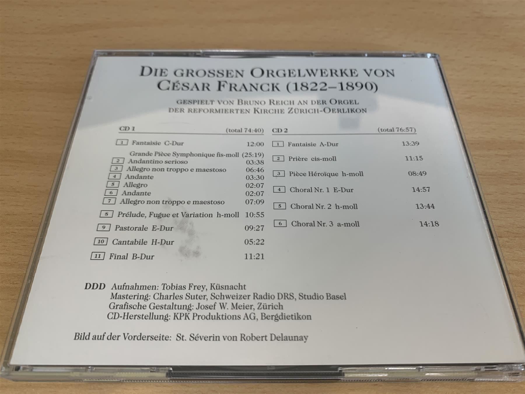 CD: César Franck - Orgelwerke - 2 CD – Usato da Rikon im Tösstal venduto da Alpenmutz 1