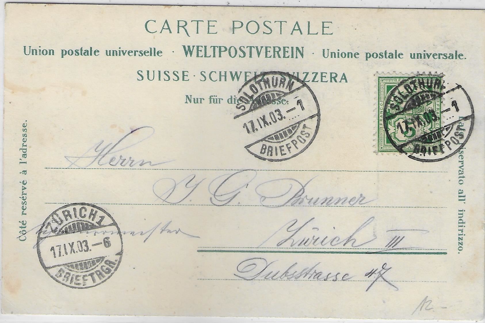 Cartes postales: Solothurn - Generalansicht 1903 – D'occasion à Ettingen par Kartenplanet 1