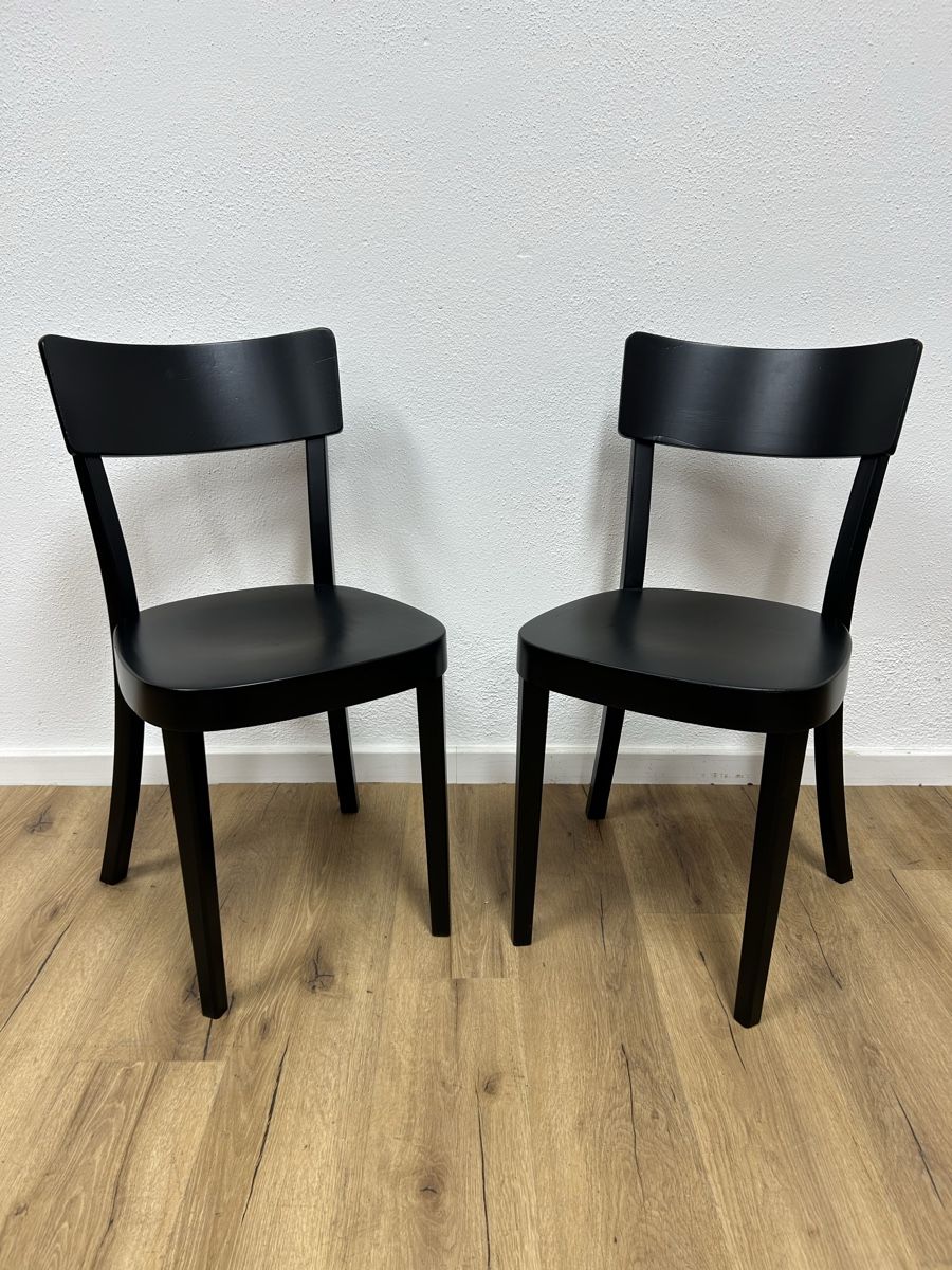 Horgen Glarus Chaises: 2er Set Horgen Glarus Beizenstühle schwarz – D'occasion à Basel par MoebelSackmann 1