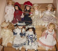 Viele, romantische Puppen