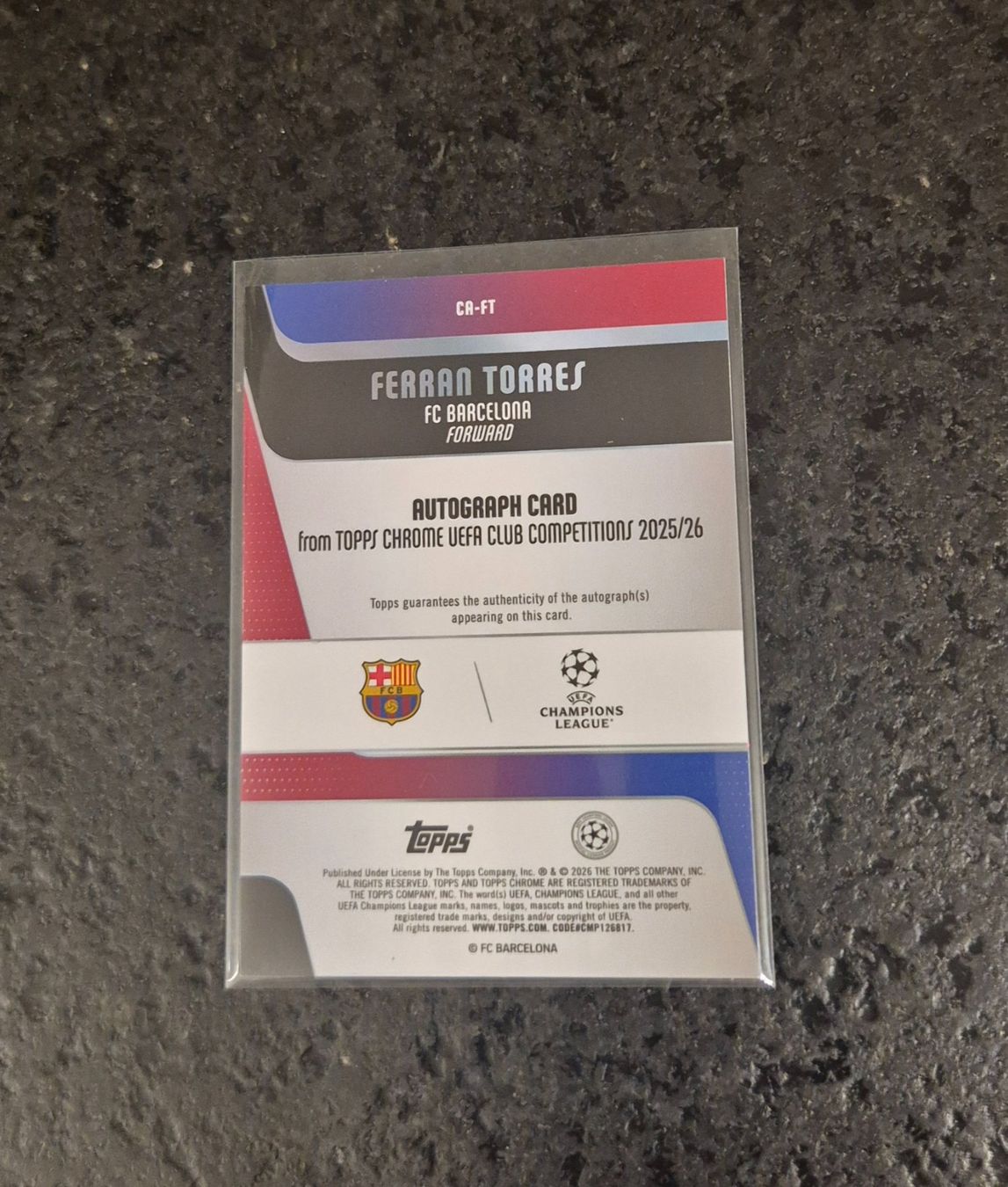 Topps Cartes à collectionner: Ferran Torres /75 Autogramm - Barcelona - Topps – Neuf (Voir description) à Burg AG par Danoe 1
