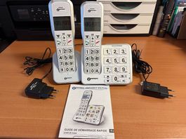 Telephone sans fil amplifié 