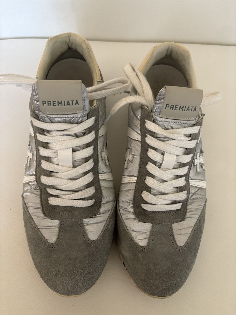 Scarpe da donna: Premiata Sneaker Gr. 40 Grau silber Herbst – Usato da langenthal venduto da rundholz7