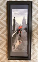 2 handgemalte Bilder „Prag im Regen“ – signiert – inkl. Rahm