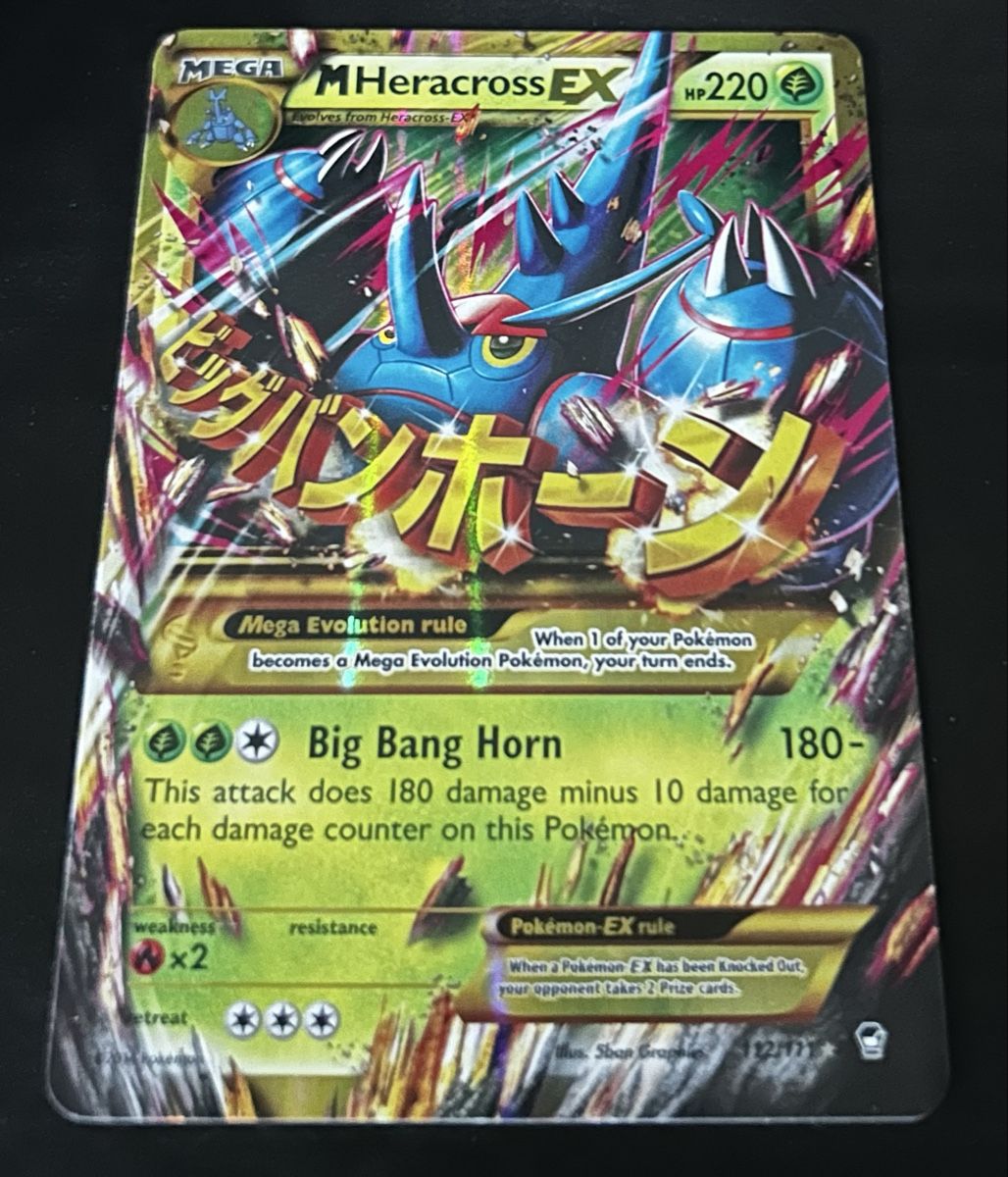 Pokémon Carte collezionabili: M Heracross EX 112/111 – Usato da Ebmatingen venduto da Christopher123