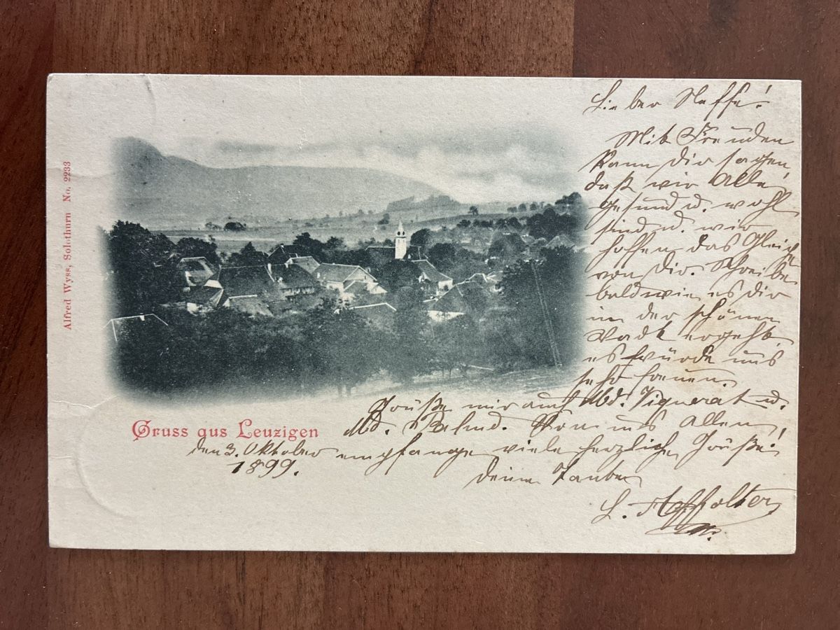 Cartes postales: Ansichtskarte Schweiz von Leuzigen BE – D'occasion à Oftringen par Cla.vD.74