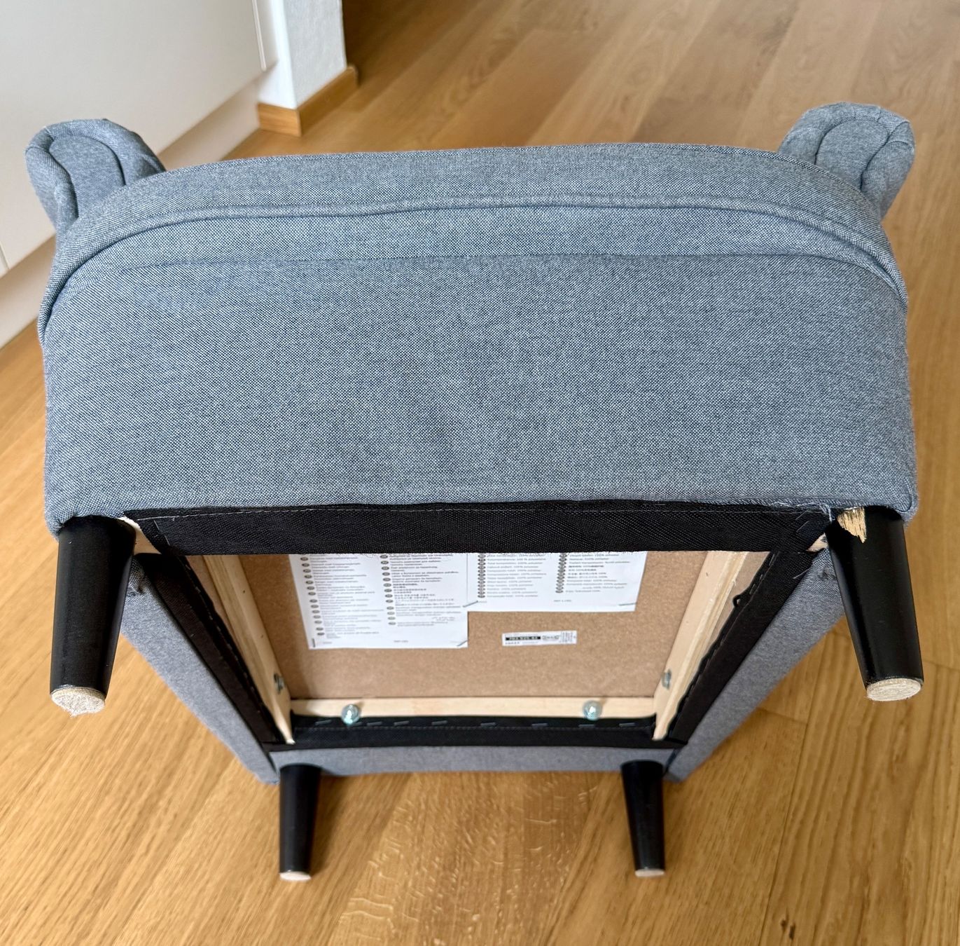 Ikea Poltrone: IKEA STRANDMON Kindersessel, Vissle grau – Usato da flums venduto da mgpc28 4