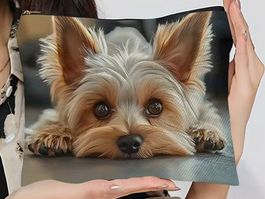 HERZIGE TASCHE, FÜR MAKE UP,STIFTE......YORKIE NEU