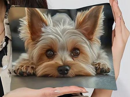 HERZIGE TASCHE, FÜR MAKE UP,STIFTE......YORKIE NEU