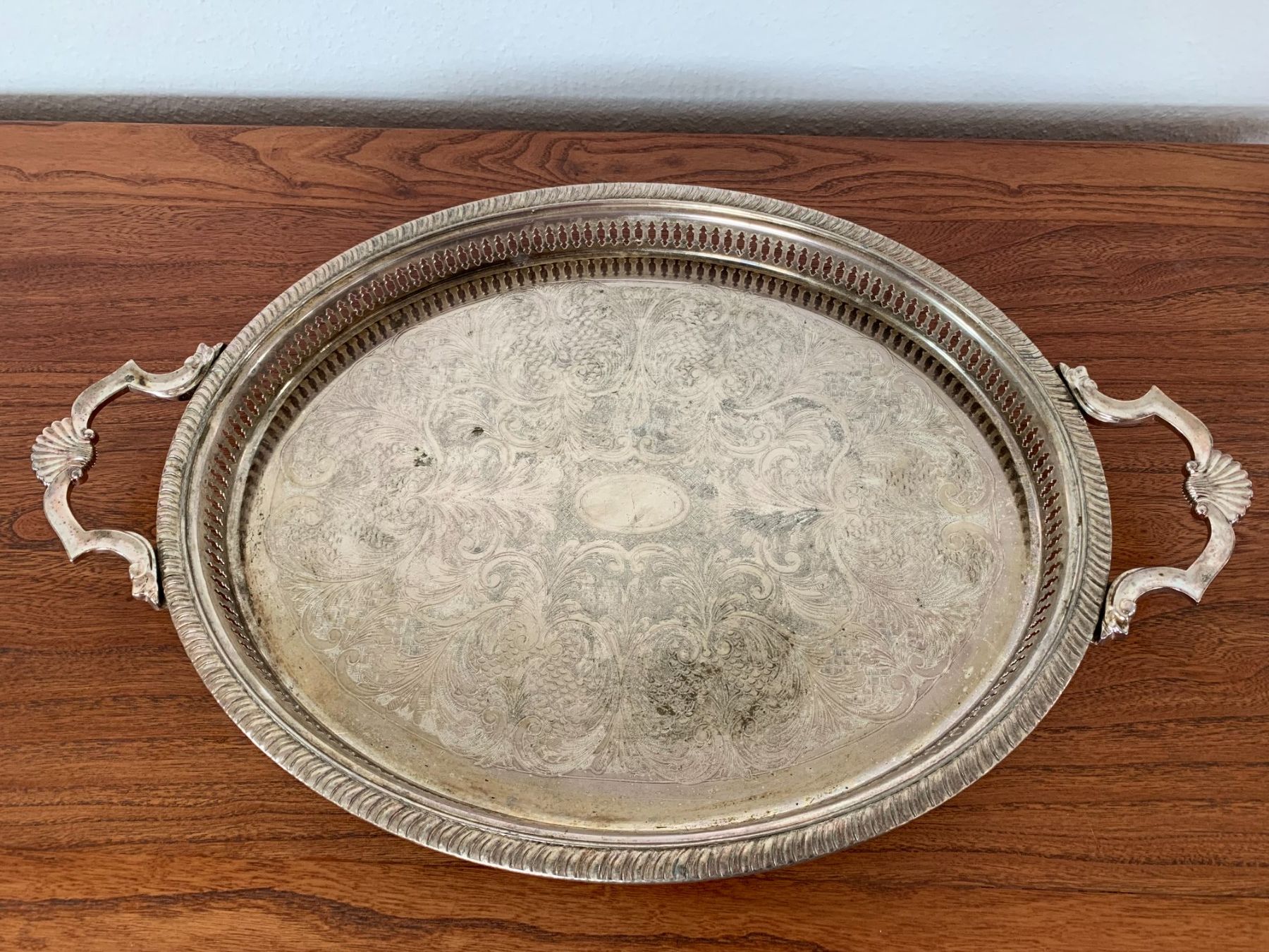 Piatti di portata: Versilbertes Servier Tableau / Tablet – Usato da Worb venduto da farben20zauber