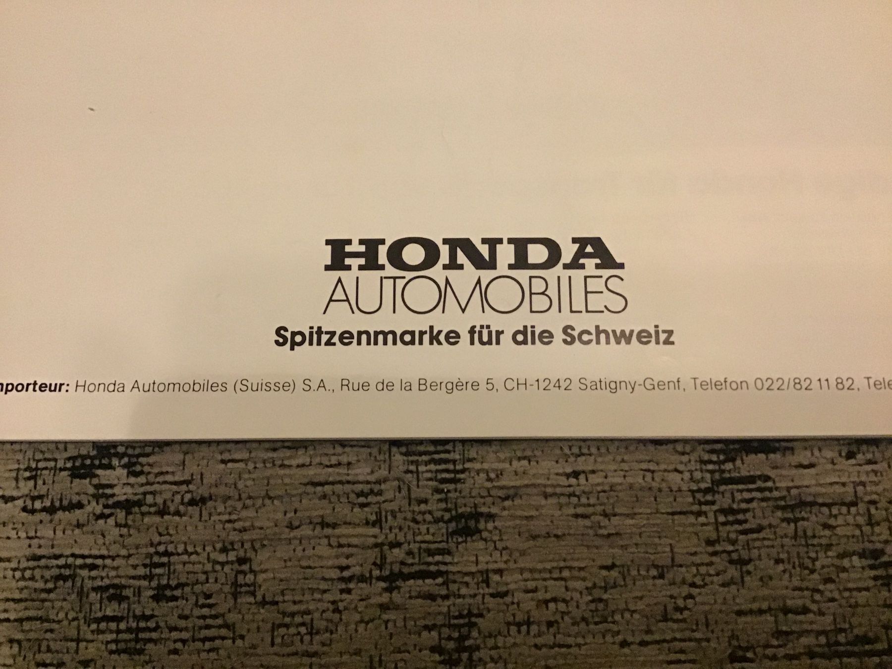 Honda Documents: Honda Programm Verkaufsprospekt – D'occasion à Scherzingen par Starseller62 9