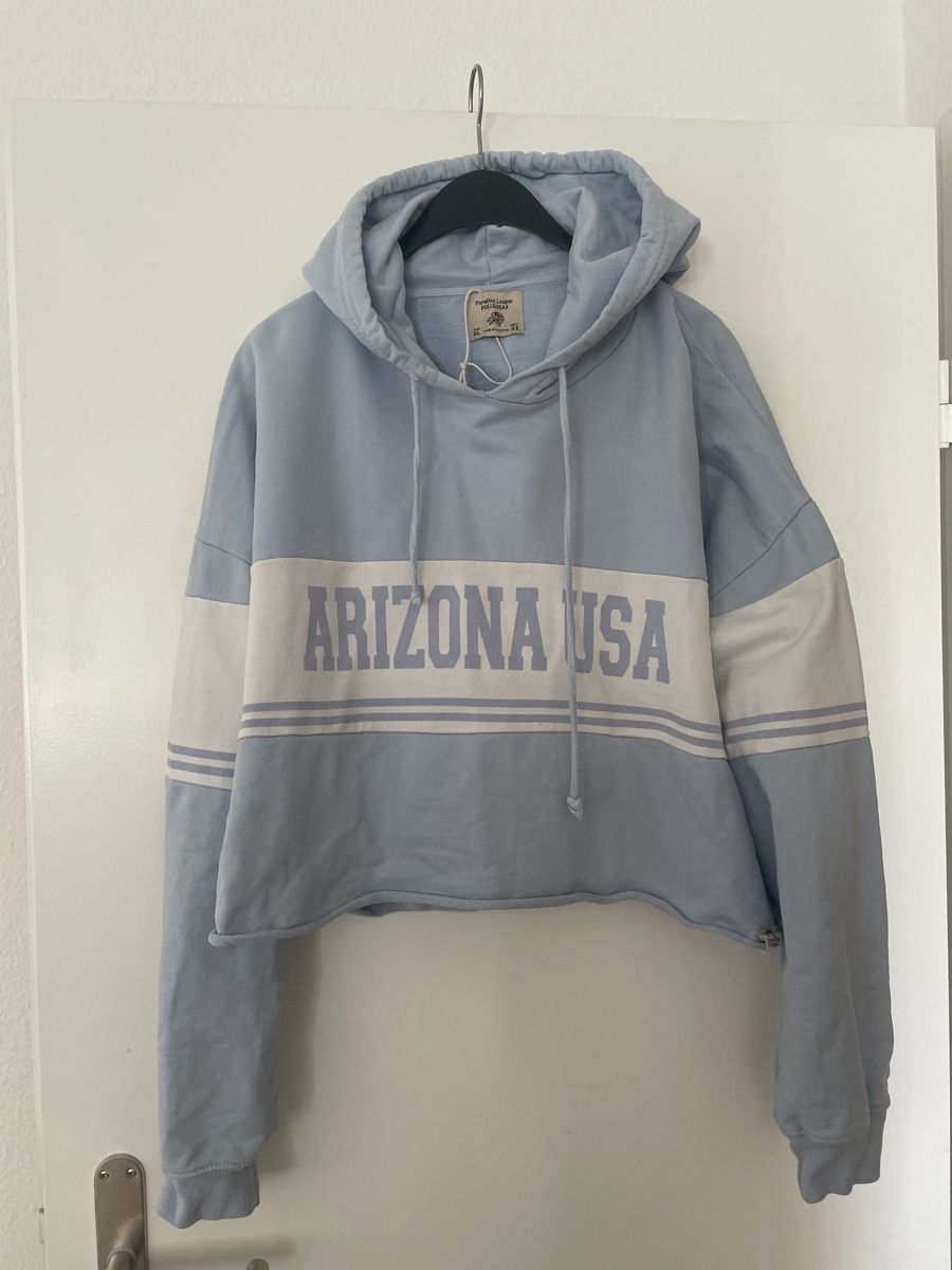 Pull&Bear Pullover & Sweatshirts: Pull&Bear Hoodie Arizona USA, hellblau, Oversize, XL – Gebraucht aus Schaffhausen von Kolibri023 1