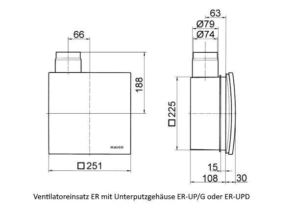 Ventilatori: Maico ER 60 H Ventilatoreinsatz – Nuovo e nell'imballaggio originale da Bottighofen venduto da zaap 5