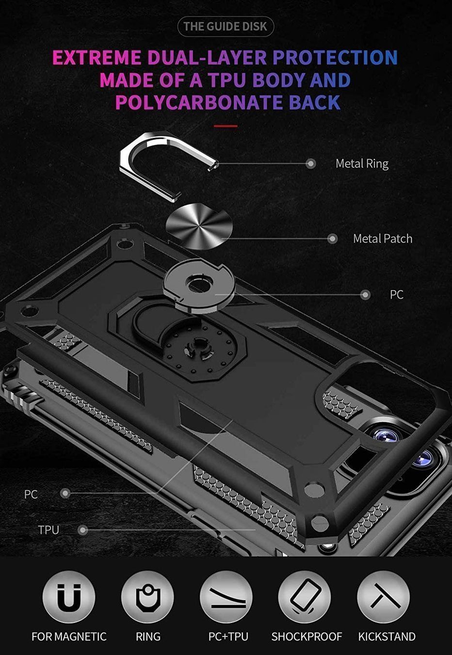 Cover & Protezioni schermo: iPhone 14 Pro Hülle Etui Ring Case Magnet Cover Coque Tasche – Nuovo e nell'imballaggio originale da Volketswil venduto da coverandmore 6