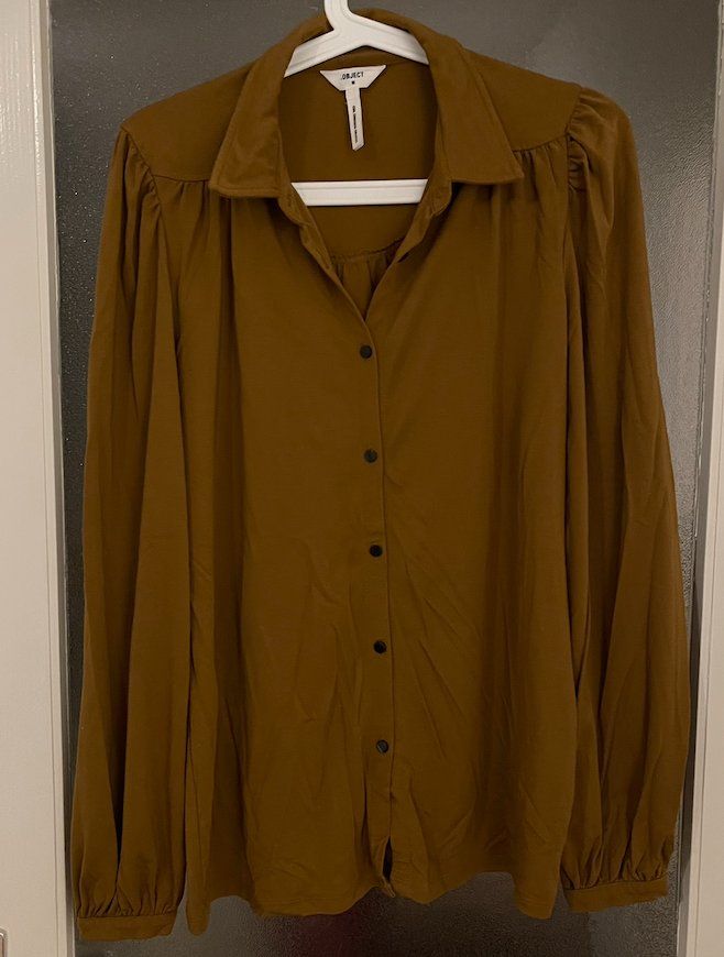 Blusen: Schöne Bluse von Object - Gr. M - Dunkles Senfgelb 🍁🍂🌾 – Neu (gemäss Beschreibung) aus Basel von La_Serenade