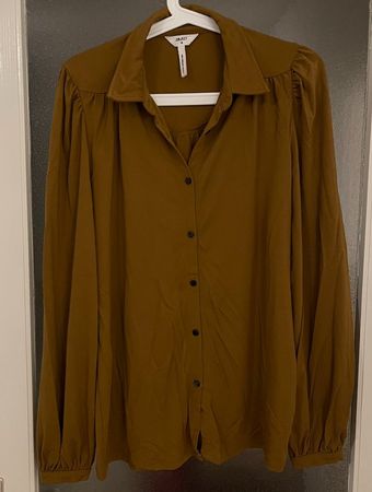 Schöne Bluse von Object - Gr. M - Dunkles Senfgelb 🍁🍂🌾