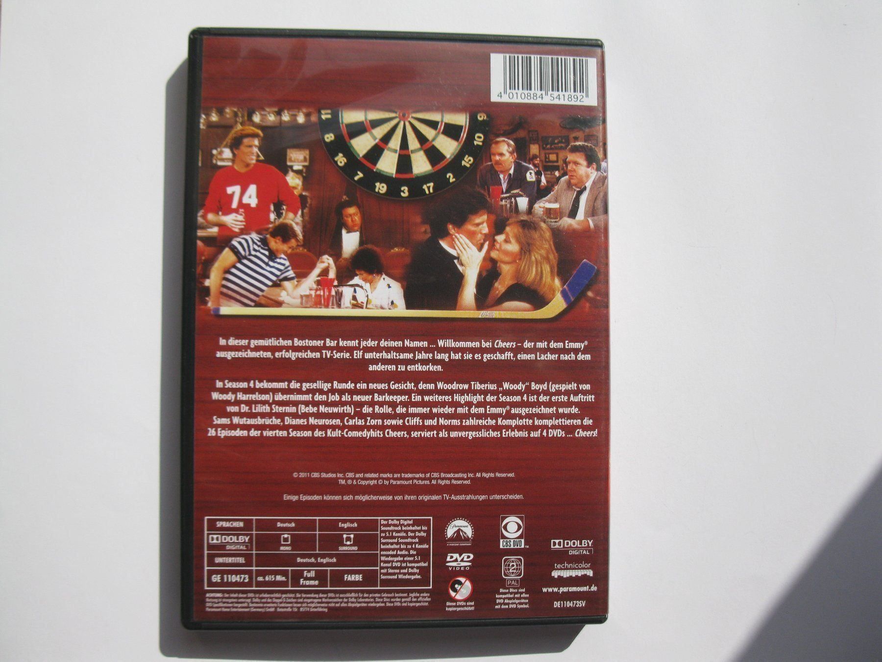Tutti i DVDs: DVD - Cheers, Staffel 4 komplett – Usato da St. Margarethen TG venduto da Schachmatt 1