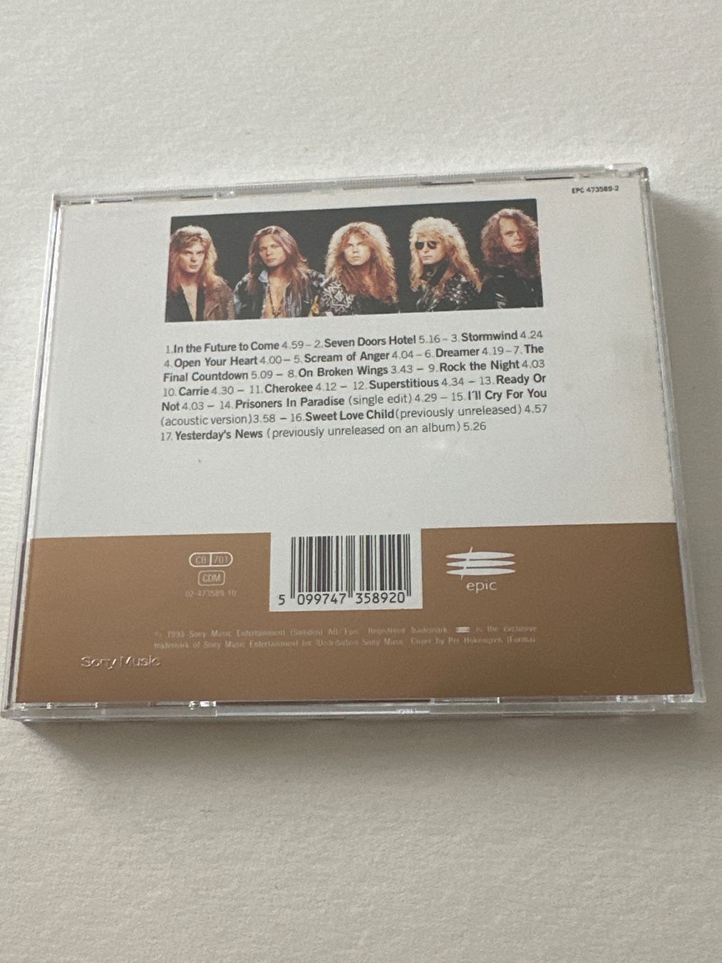 CDs: Europe - 1982 -1992 (The Final Countdown) – Gebraucht aus Wabern von fri_t6kq 1