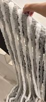 Fliegen Vorhang weiss grau
