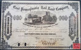 Aktie: East Pennsylvania Rail Road Company 1880