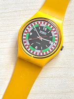 Swatch Uhr, Vintage 1984, Gelb