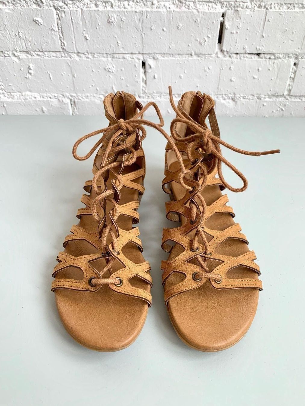 Scarpe da donna: Neue Schnürsandalen in Wildlederoptik – Nuovo (secondo la descrizione) da Bern venduto da Fraeuleinhonig 2