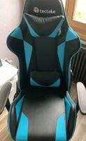 Gaming-Stuhl Tectake, Schwarz/Blau,
