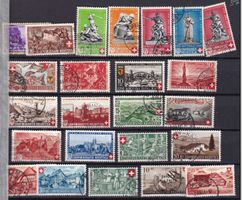 Pro Patria du début à 1953 oblitéré