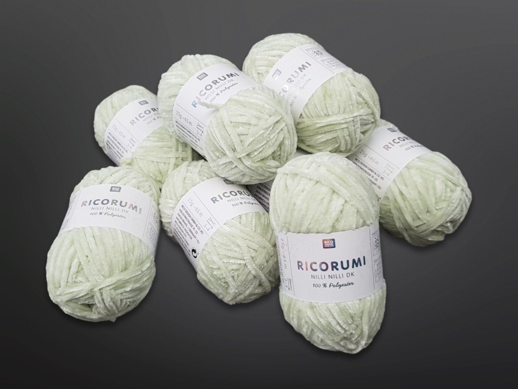 Lana: RICO DESIGN flauschiges Garn Mint 10 Stk. – Nuovo (secondo la descrizione) da Suhr venduto da Restwert_Suhr 1