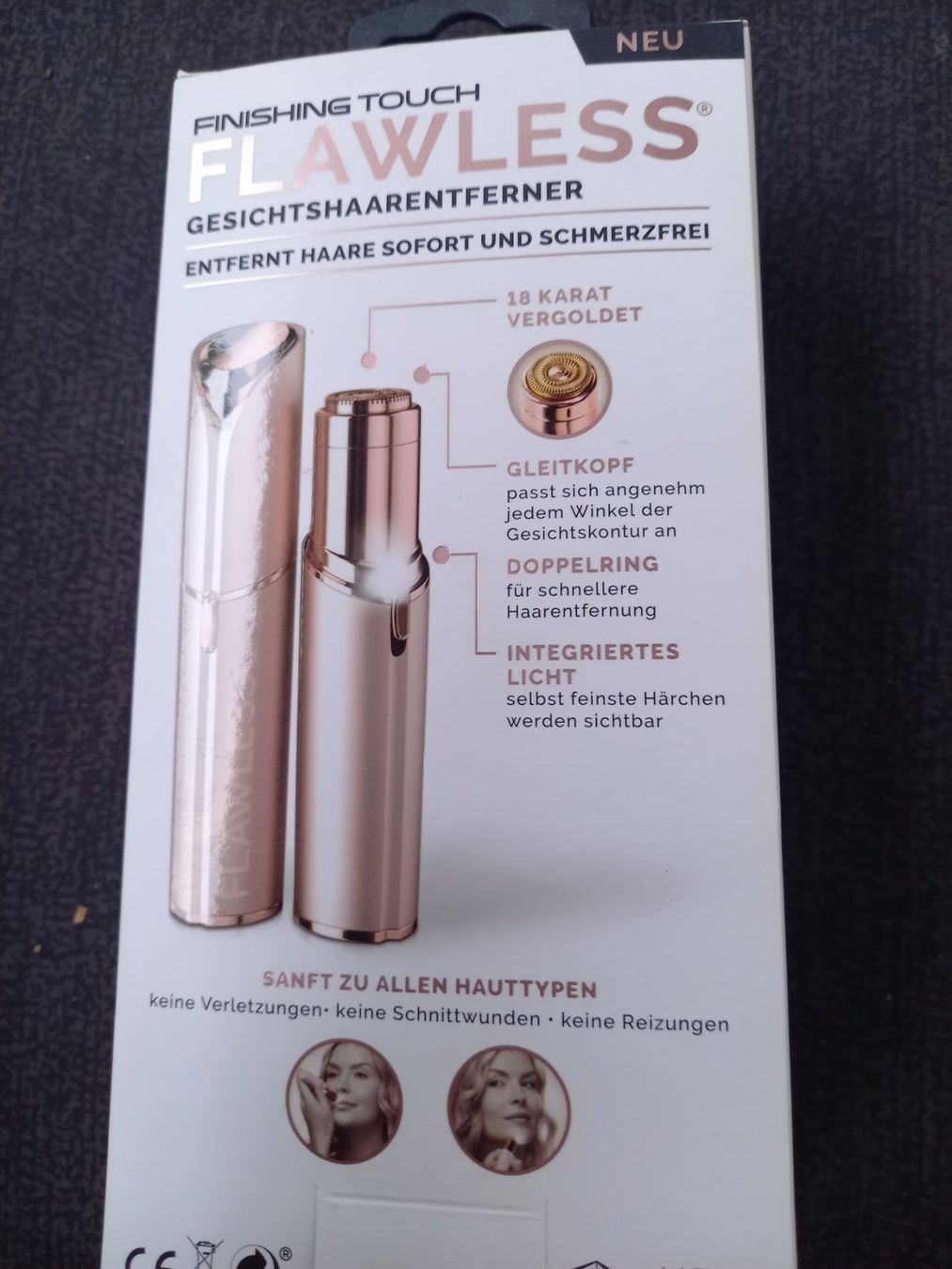 Gesichtspflege: Finishing Touch Flawless Gesichtshaarentferner NEU – Neu und originalverpackt aus Nesselnbach von rtirol 1