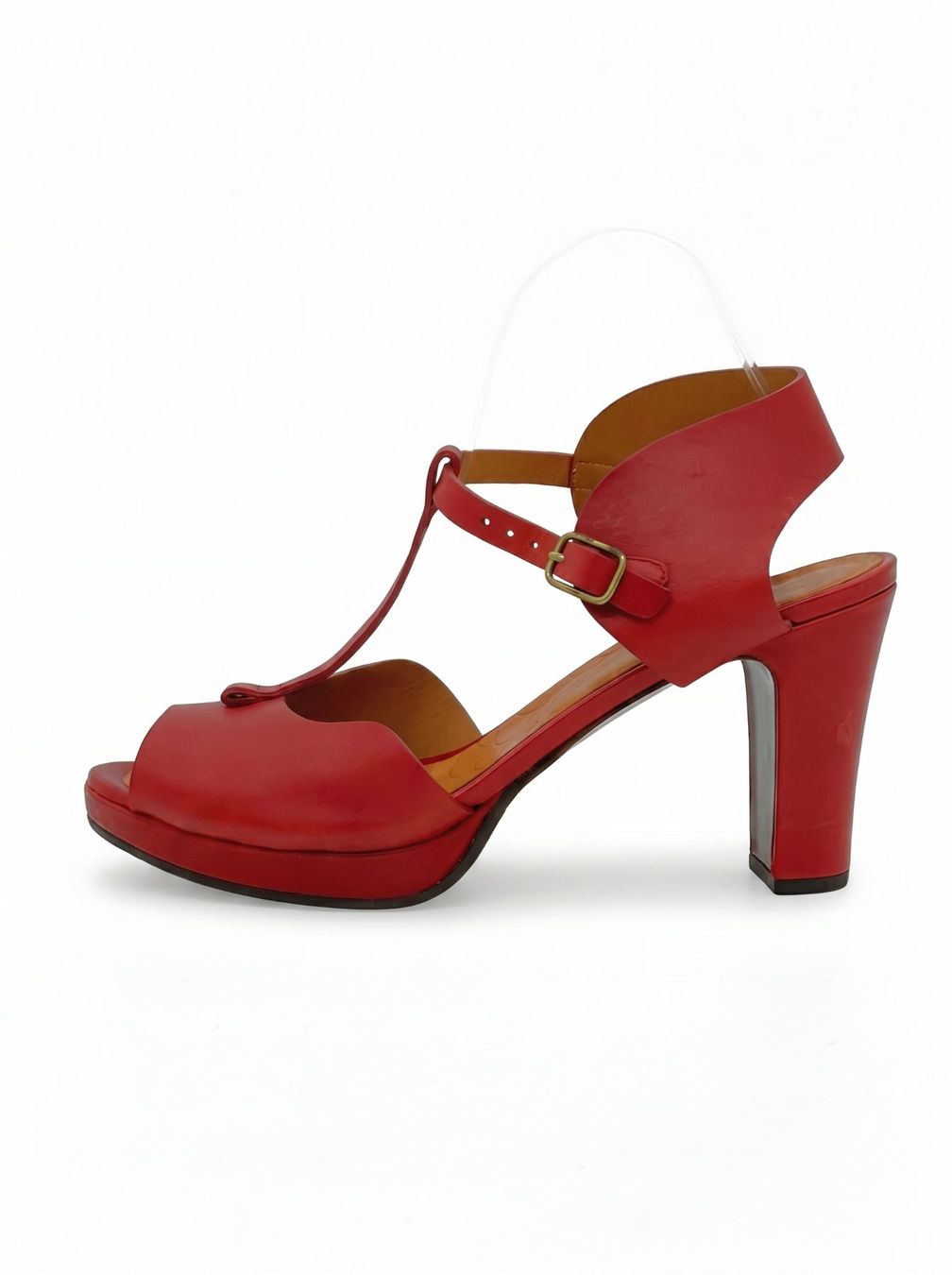 Chie Mihara Scarpe da donna: Chie Mihara KEDUNI Sandale mit Absatz EU 40 Rot – Usato da Zürich venduto da shoe_shop