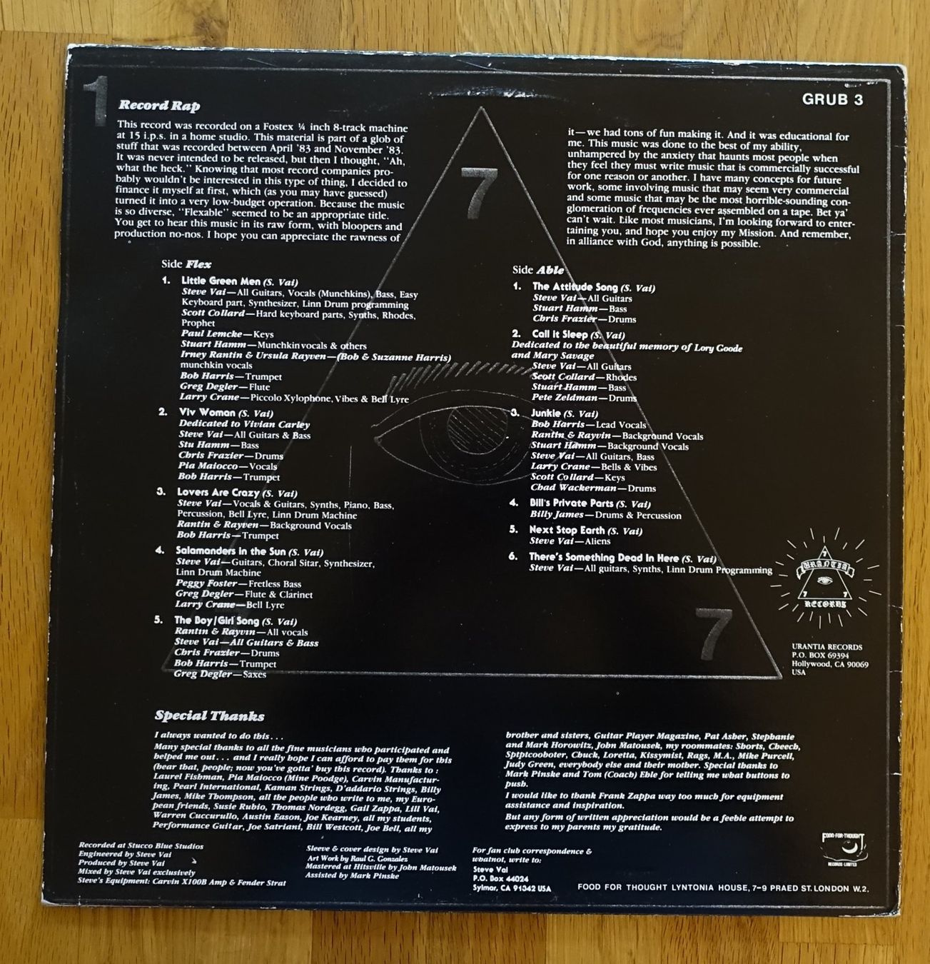 Dischi in vinile: Steve Vai's – Flex-Able - T18 – Usato da Sessa venduto da discoverymedia 1