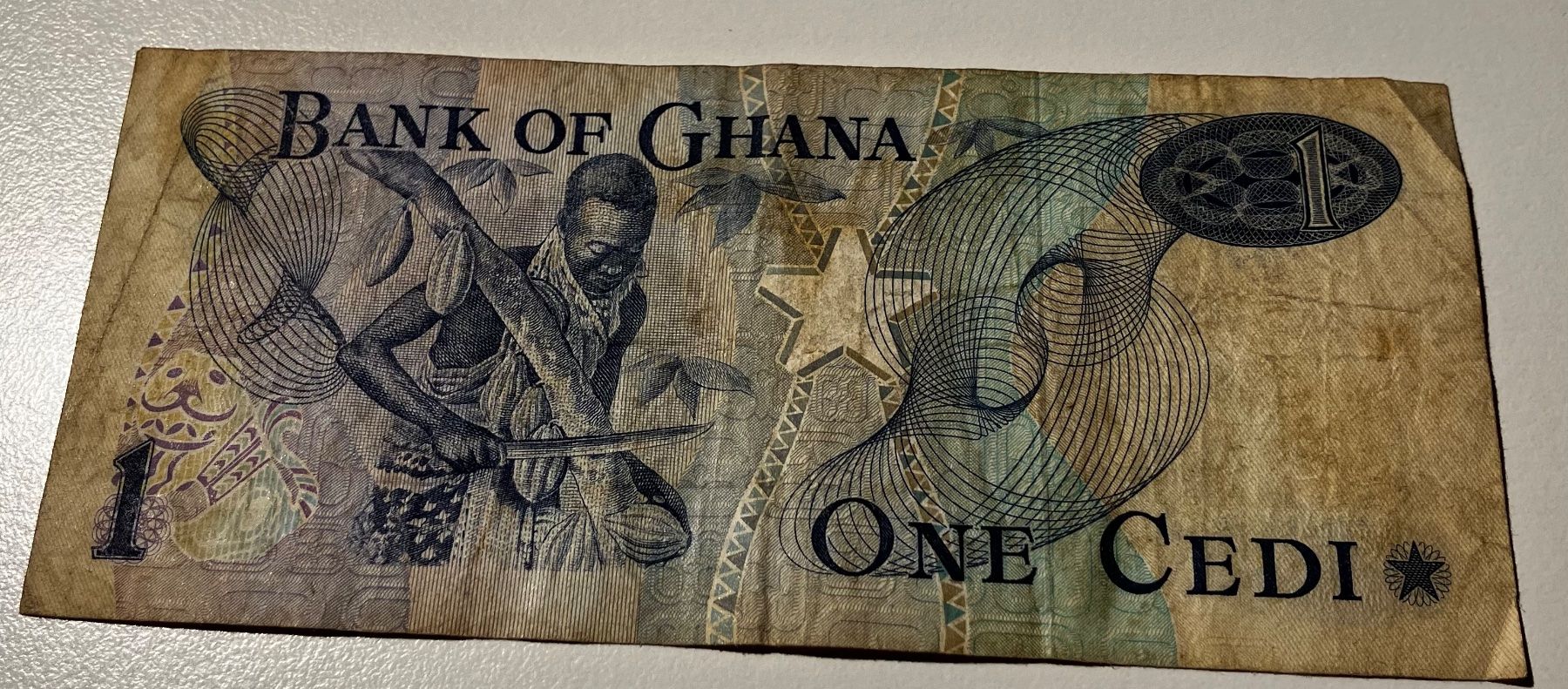 Banconote: Ghana 1 Cedi 1973 – Usato da Algetshausen venduto da Carrhard 1