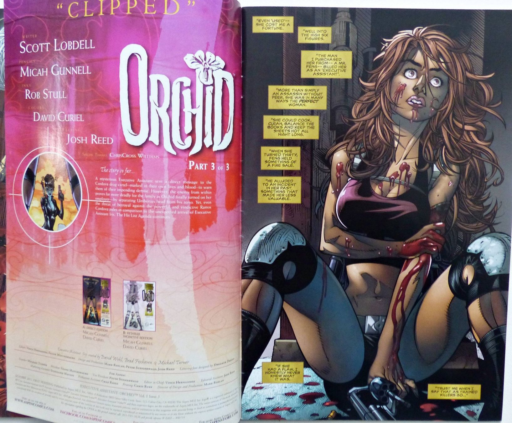 Comics: EXECUTIVE ASSISTANT ORCHID FEMALE ASSASSIN 3 PART SERIE 2011 – Gebraucht aus Lugano von YouWantUS 5