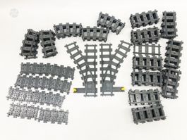 Lego City Eisenbahn RC Schienen Geleise Tracks Mix 91 Teile