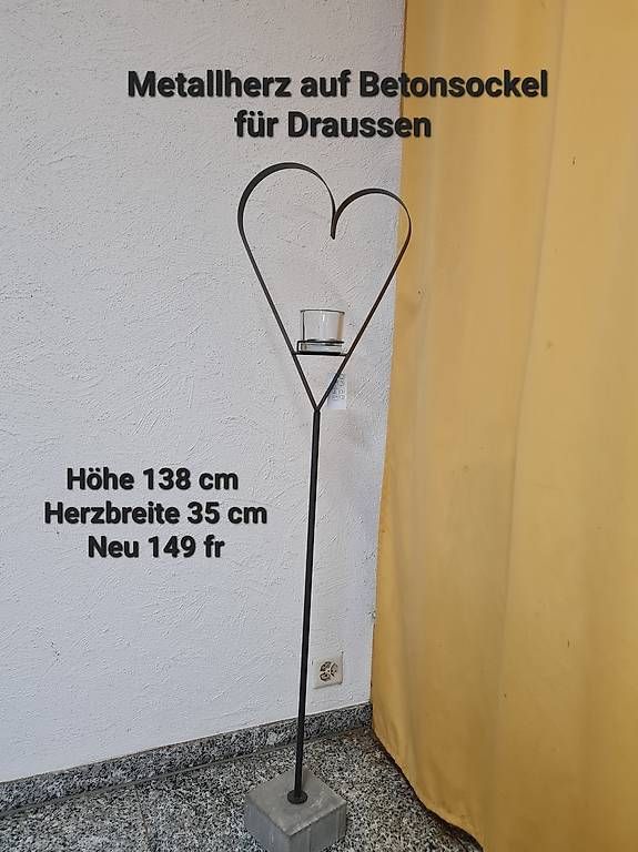 Toutes les décorations: Metallherz mit Sockel  – D'occasion à Kriens par LotusOase 3