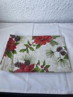 Christmas Tablecloth Poinsettia Holly Festive 130x180cm new