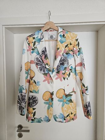 Ensemble blazer & pantalon motif agrumes - Ana Sousa