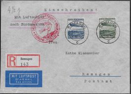1936 DR Brief/Marken Zeppelin EUROPA - NEW YORK top ab 1.-