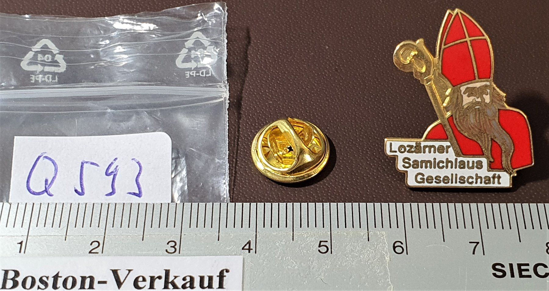 Placchette & Badge: Q593 Pin Luzern Lozärner Samichlaus Gesellschaft Santaclause – Usato da Reinach BL venduto da Boston-Verkauf 1