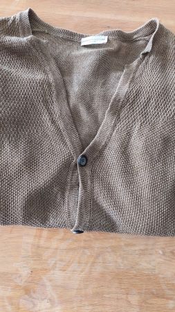Strickjacke Cardigan Pullover Roberto Collina Leinen M L NEU