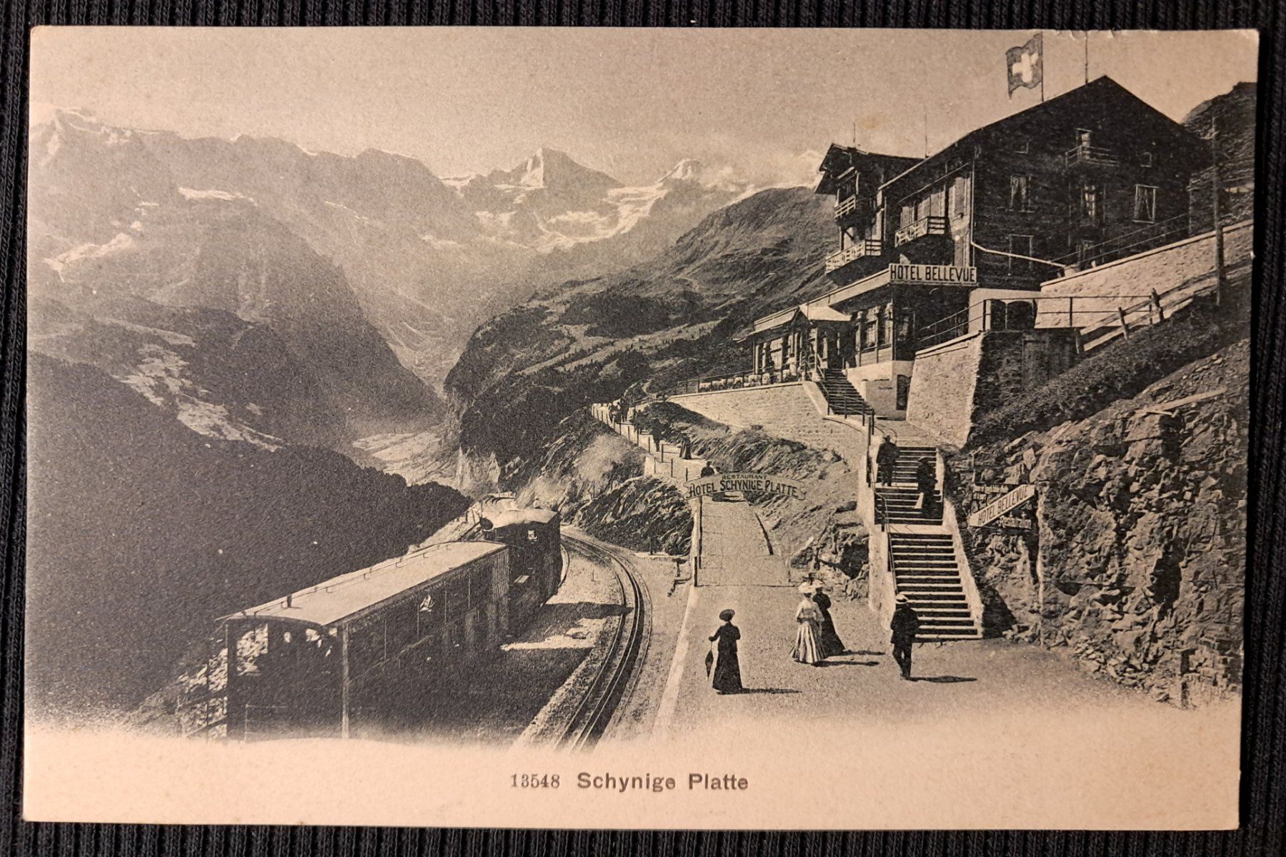 Cartoline postali: SCHYNIGE PLATTE - BAHN 1908 - ANIMIERT – Usato da Ponto Valentino venduto da giorgia06