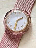 Swatch Pop Damenuhr rosa Glitzerband mit Box