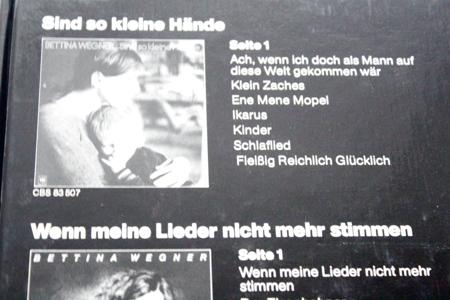 Libri: BETTINA WEGNER: Lieder und Gedichte – Usato da Bern venduto da vinyl-heaven 3
