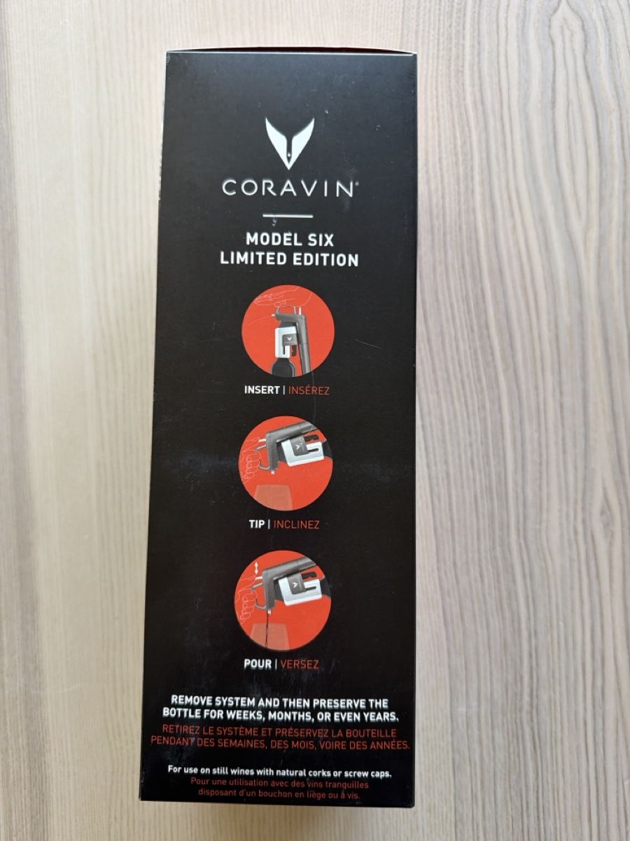 Coravin Apribottiglie & Tappi per chiusura: Coravin Model Six Limited Edition Weinkonservierungssystem – Nuovo e nell'imballaggio originale da Starrkirch-Wil venduto da comic_department 1