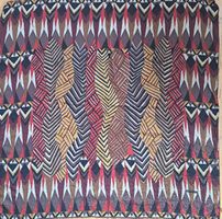 MISSONI Vintage Foulard AFRICA Seide Carré Halstuch Scarf