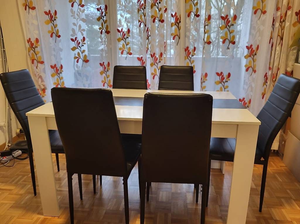 Tische: Dining table with 6 cusion chairs – Gebraucht aus Zürich von maj_9mn5 1
