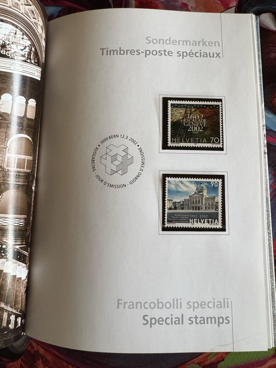 Alben: Schweizer Briefmarken Jahrbuch 2002 komplett postfrisch – Gebraucht aus Leutwil von Jaxon_withXx 3