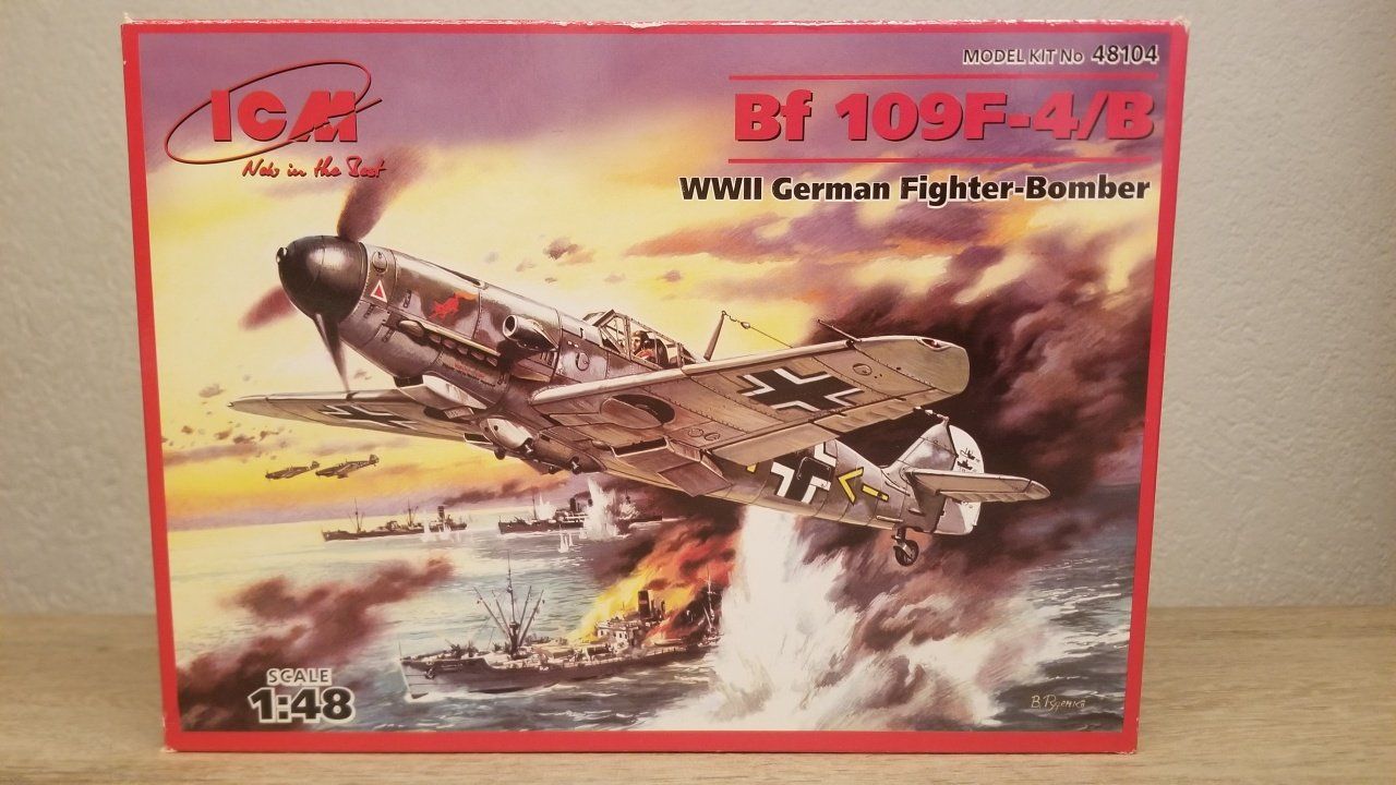 Kit di modellismo & Modellini statici: ICM 48104 Bf 109F-4/B – Nuovo e nell'imballaggio originale da Schwadernau venduto da Blueray 1